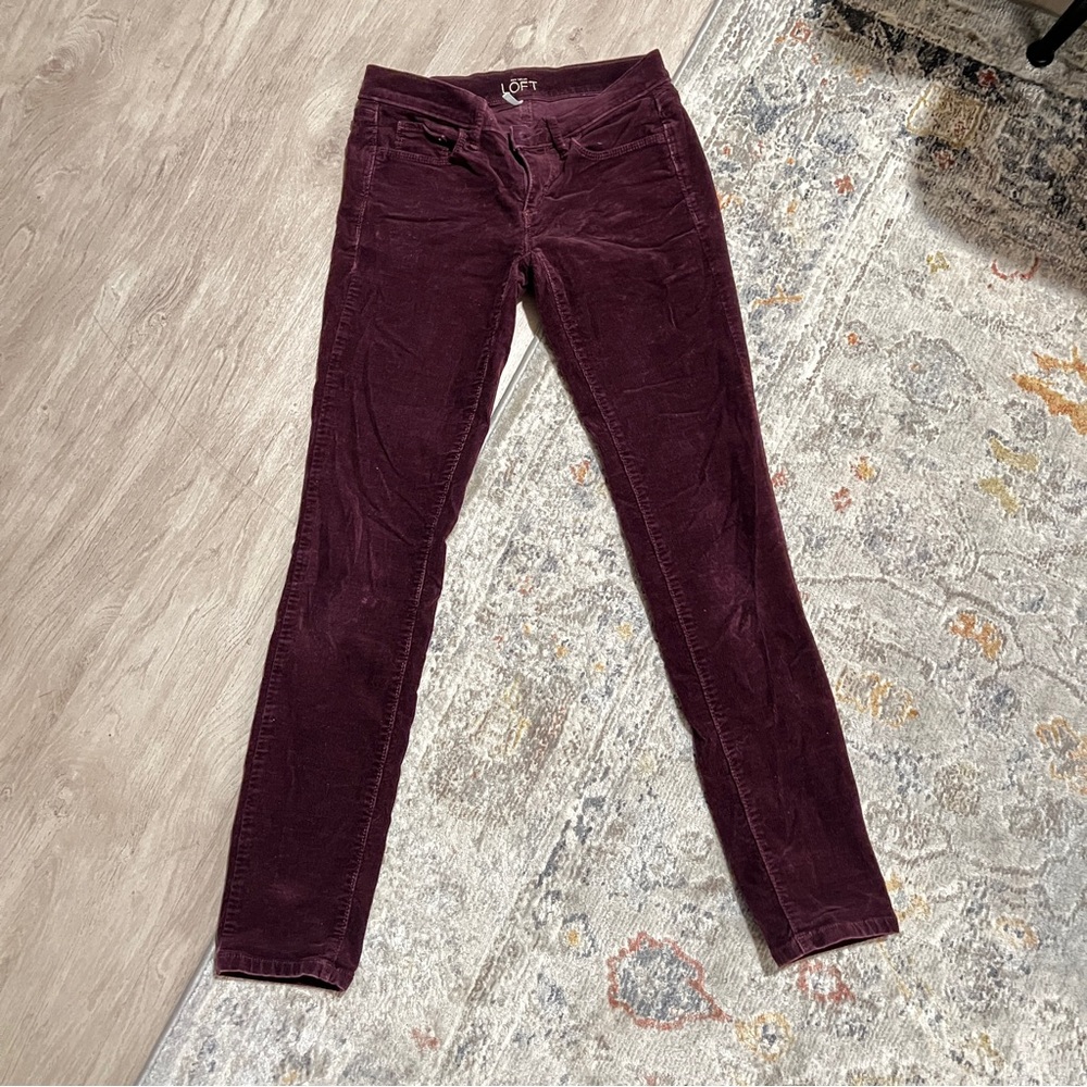 Women’s Low Rise Corduroy Skinny Jeans